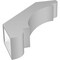 Ekena Millwork 5 1/2-in. W x 24-in. D x 28-in. H Olympic Architectural Grade PVC Knee Brace BRCP055X24X28OLY - alternate 2